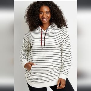 Maurices Black and White Oversized Hoodie